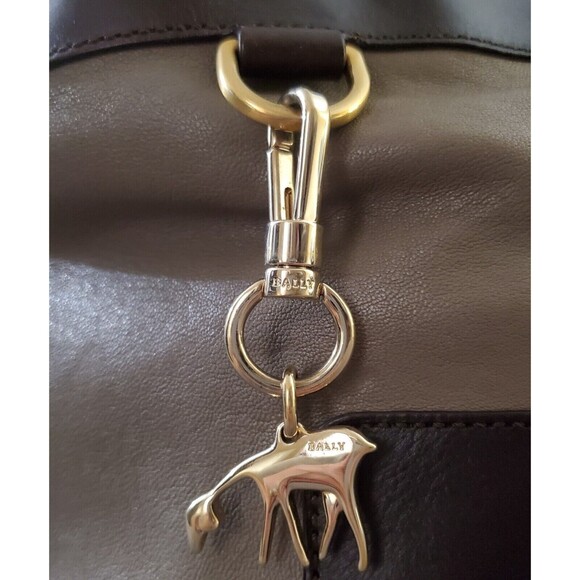 Bally Womens Goat Skin Leather Handbag PINA-MD Crossbody Satchel Switzerland - Picture 7 of 14